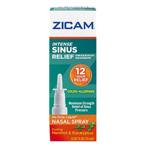 Zicam, Intense Sinus Relief No-Drip Liquid Nasal Gel, 0.5 oz