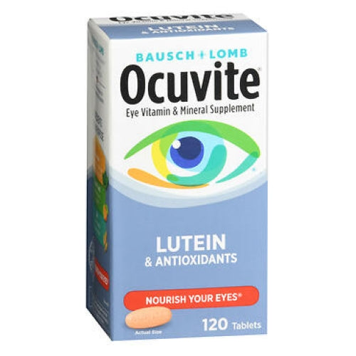 Bausch + Lomb, Bausch And Lomb Ocuvite Eye Vitamin & Mineral Supplement Tablets, 120 Tablets