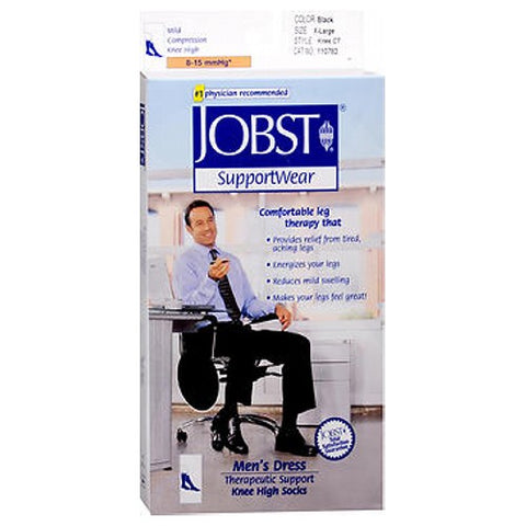 Bsn-Jobst, Jobst For Men Compression Dress Socks Black-X-Large, 1 Pair