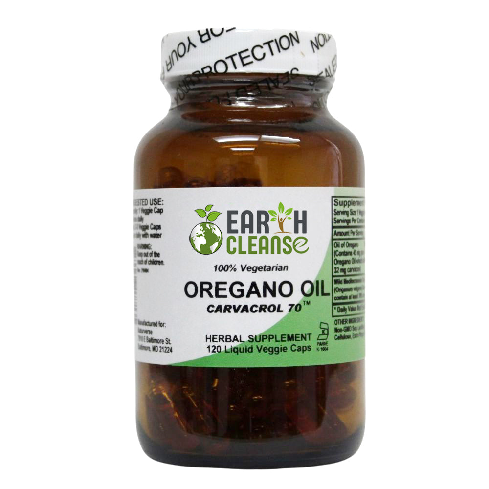  Earth Cleanse, Oregano Oil Liquid Capsules Standardized, 120 VegCaps