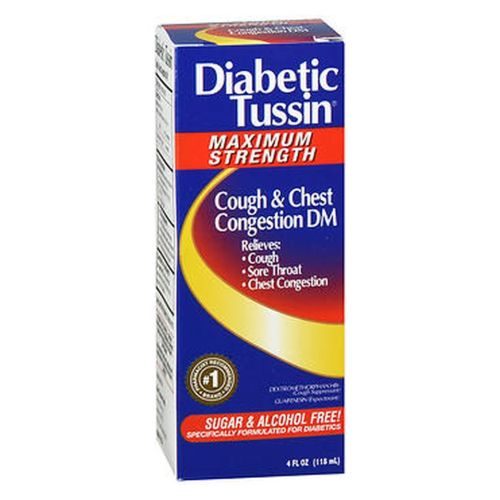 Diabetic Tussin, Diabetic Tussin Dm Cough Suppressant/Expectorant Maximum Strength, 4 oz