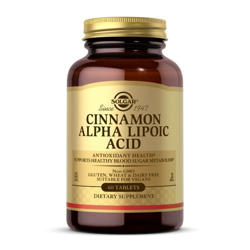 Cinnamon Alpha Lipoic Acid Tablets 60 Tabs By Solgar
