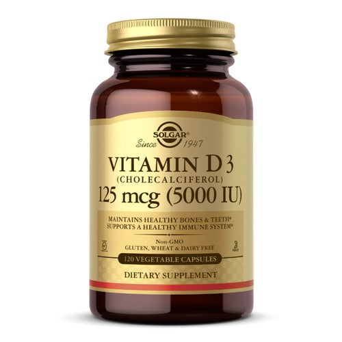 Vitamin D3 (Cholecalciferol) 120 V Caps By Solgar