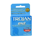 Trojan, Trojan-Enz Premium Latex Condoms With Spermicidal Lubricant, 3 each