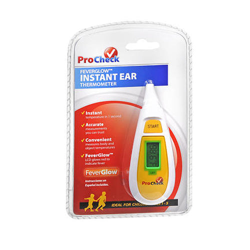 Procheck, Procheck Feverglow Instant Ear Thermometer, 1 each