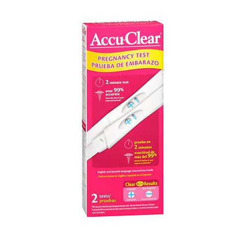 Accu Clear Early Pregnancy Test 2 each By Accu-Clear