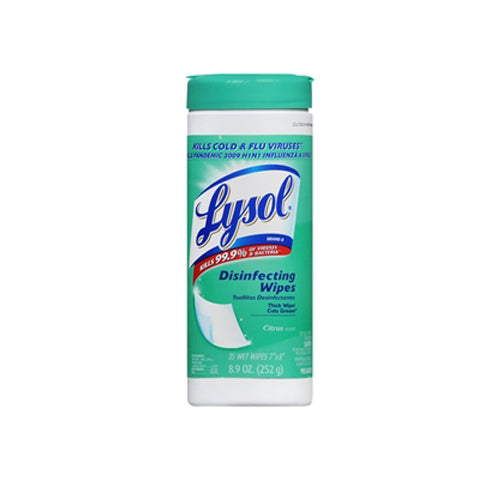 Lysol Disinfecting Wet Wipes Citrus Scent 35 each By Lysol