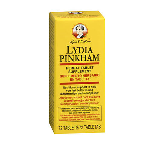 Lydia E Pinkham Herbal Supplement 72 tabs By Lydia Pinkham