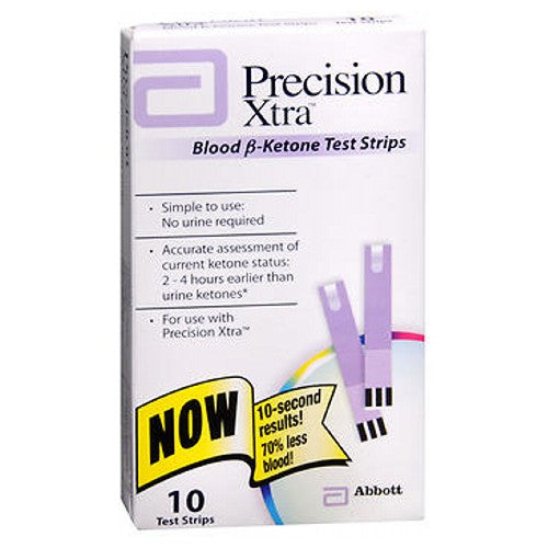 Precision Xtra Blood B-Ketone Test Strips Count of 10 By Precision Xtra