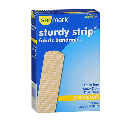 Sunmark, Sunmark Sturdy Strip Fabric Bandages, All One Size 20 each