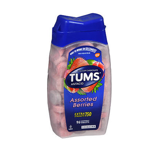 The Honest Company, Tums Extra Strength Antacid Calcium Supplement, Assorted Berries 96 tabs