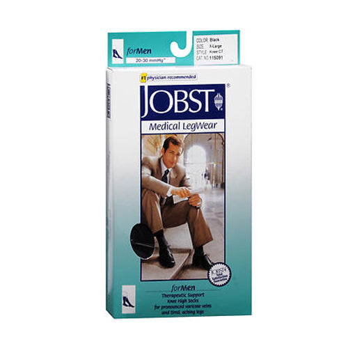 Jobst Firm Support Over-The-Calf Dress Socks Black Extra Large each By Jobst