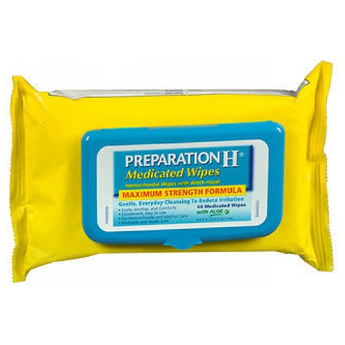 Preparation H, Preparation H Medicated Wipes, 48 unit