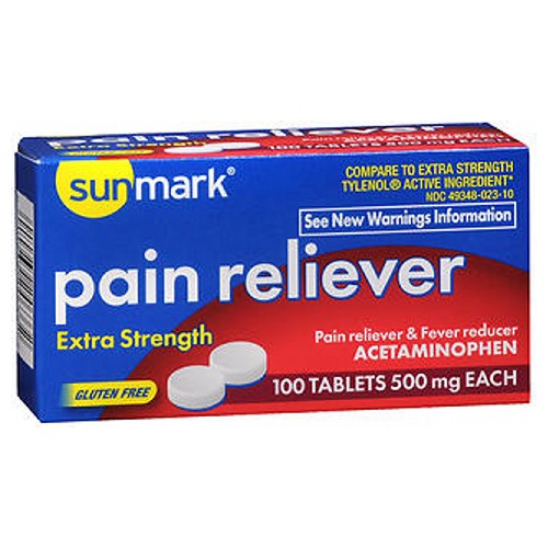 Sunmark Pain Reliever 100 tabs By Sunmark
