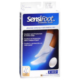 Jobst Sensifoot Mens And Womens Crew Style Diabetic White Socks Count of 1 By Jobst