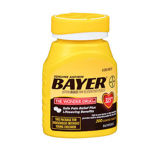 Bayer, Bayer Aspirin, 325 mg, 200 tabs