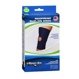 Sport Aid, Sportaid Knee Sleeve Open Patella, Blue Neoprene Medium 14-15 inches 1 each