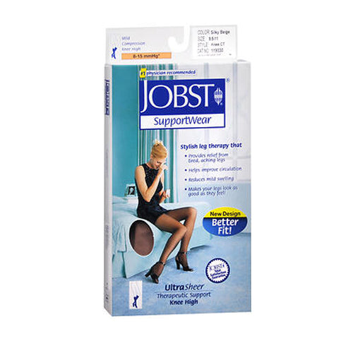 Jobst, Jobst Supportwear Ultra Sheer Knee High Stockings Silky Beige, Medium each