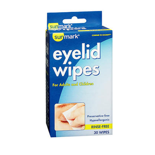Sunmark Eyelid Wipes Count of 30 By Sunmark
