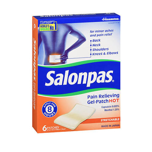Salonpas Pain Relieving Gel-Patch Hot 6 each By Salonpas