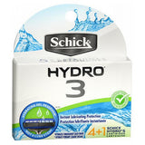 Schick Hydro 3 Cartridges 4 each By Schick