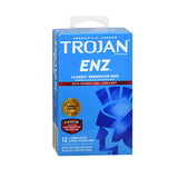 Trojan, Trojan-Enz Premium Latex Condoms, Spermicidal Lubricant 12 each