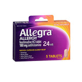 Allegra, Allegra Adult 24 Hour Allergy Relief, 5 tabs
