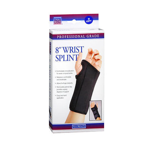 Fla Orthopedics Prolite Wrist Splint Brace Left Black Medium 1 each By Fla Orthopedics
