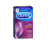 Durex, Durex Extra Sensitive Ultra Thin Condoms Lubricated Latex, 12 each