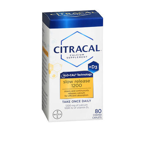 Citracal, Citracal Calcium Plus D Slow Release 1200, 80 tabs