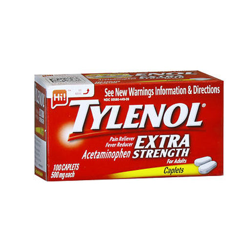 Tylenol, Tylenol Extra Strength Pain Reliever Fever Reducer, 500 mg, 100 tabs