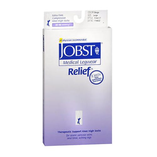 Jobst Relief Knee High Extra Firm Compression Beige Count of 1 By Jobst