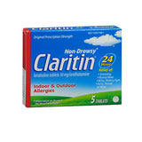 Claritin, Claritin 24 Hour Allergy, 10 mg, 5 tabs