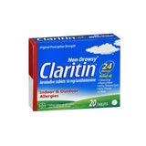 Afrin, Claritin 24 Hour Allergy, 10 mg, 20 tabs