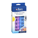 Apex Twice-A-Day Weekly Pill Organzier 1 each By Apex-Carex