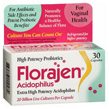 Florajen, Florajen Acidophilus, 30 Caps