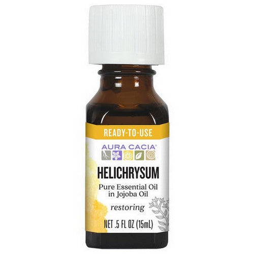 Essential Oil Helichrysum in Jojoba Oil .5 OZ By Aura Cacia