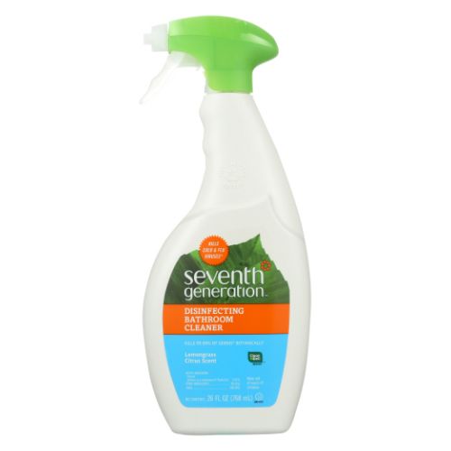 Disinfecting Bathroom Cleaner Lemongrass And Thyme Scent 26 Oz (Case of 8) By Seventh Generation