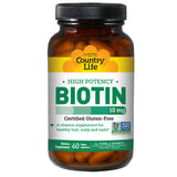 Country Life, Biotin, 10 mg, 60 Caps