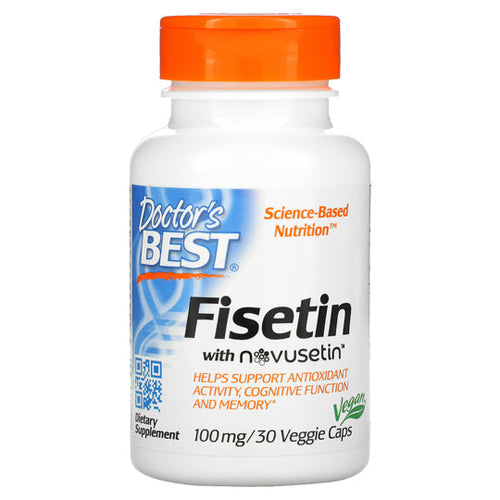 Doctors Best, Fisetin featuring Cognisetin, 100 mg, 30 Veggi Caps