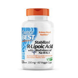 Doctors Best, Stabilized R-Lipoic Acid, 200 mg, 60 Vcaps