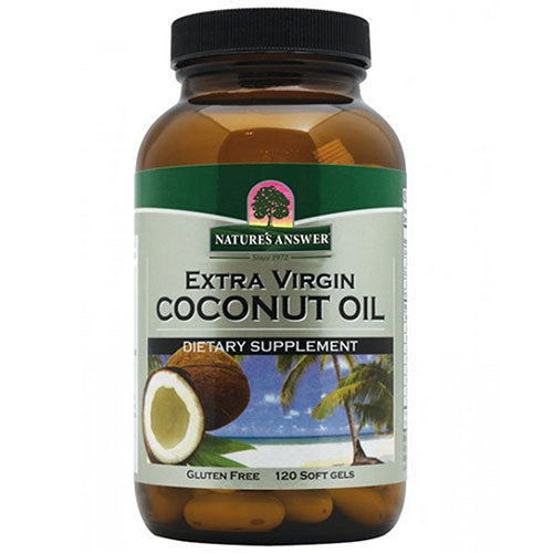 Extra Virgin Coconut Oil Soft Gel 120 sgels By Nature's Answer