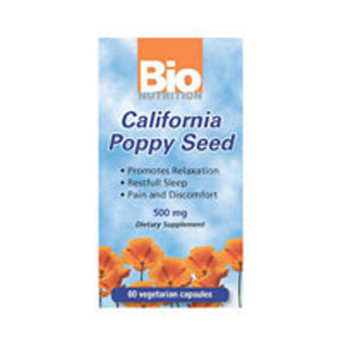 Bio Nutrition Inc, California Poppy Seed, 60 VEG CAPS