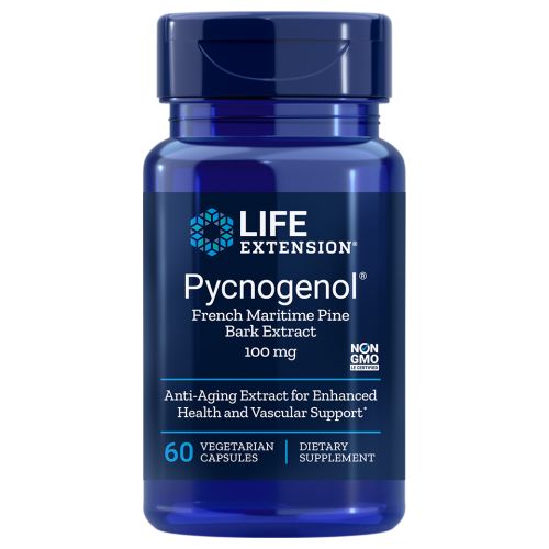 Pycnogenol French Maritime Pine Bark Extract 60 VEG CAPS By Life Extension