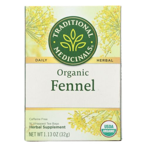 Organic Fennel Tea 16 Bags By Traditional Medicinals