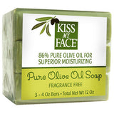 Pure Olive Oil Bar Soap Fragrance Free, 12 Oz by Kiss My Face