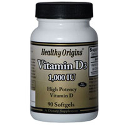 Vitamin D3 90 Soft Gels By Healthy Origins