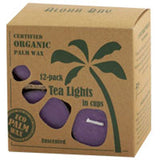 Tea Light Candles Unscented Lavender 12 pack By Aloha Bay