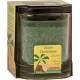 Eco Palm Square Jar Christmas Green 8 oz By Aloha Bay