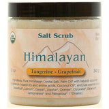 Himalayan Salt Body Scrub Organic Tangerine-Grapefruit 12 oz By Aloha Bay